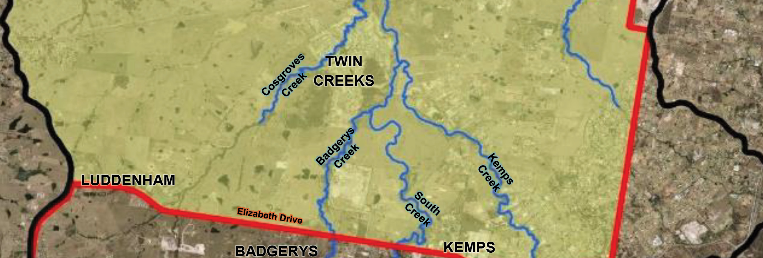 South Creek flood study area