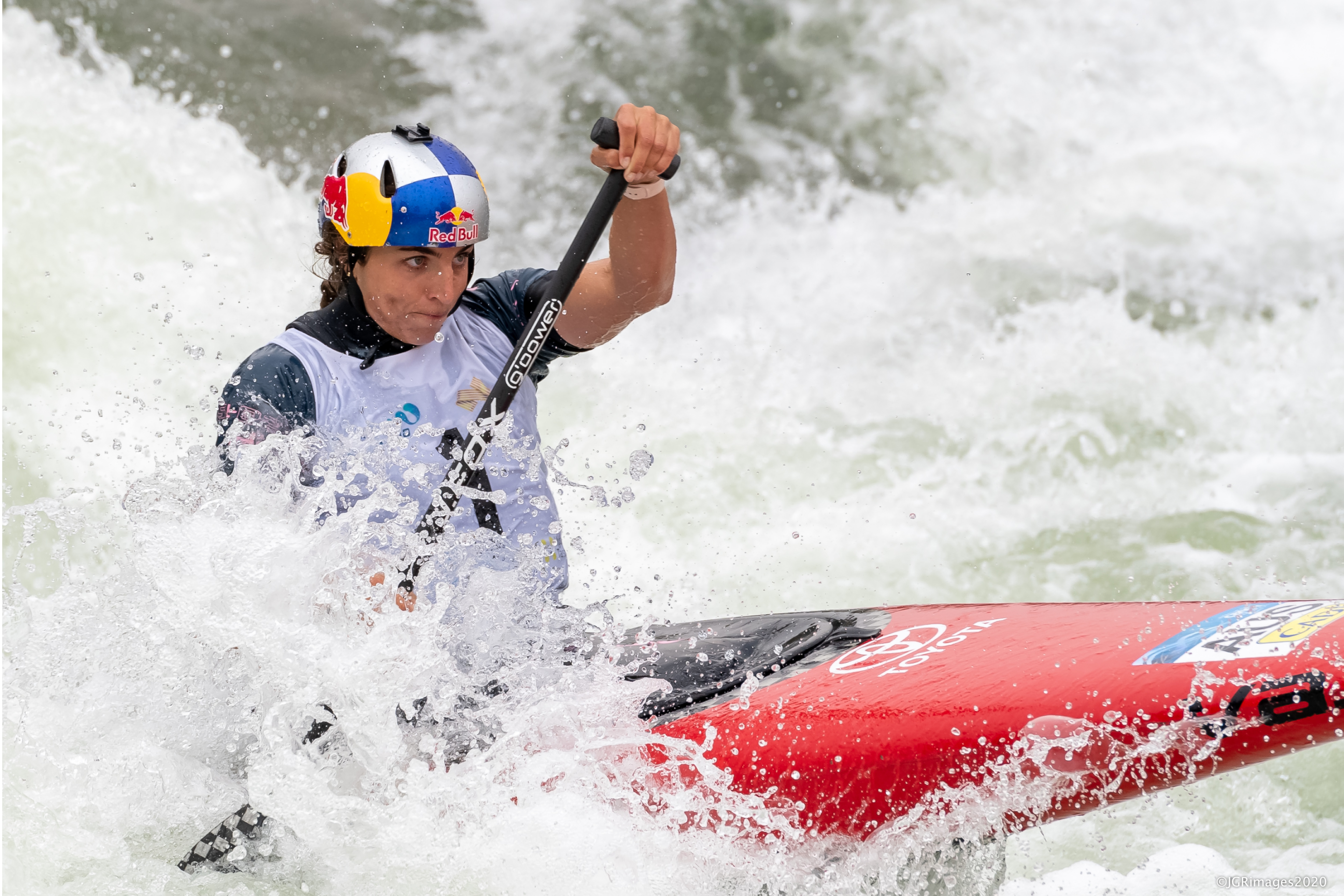 jessica fox competing in canoe slalom